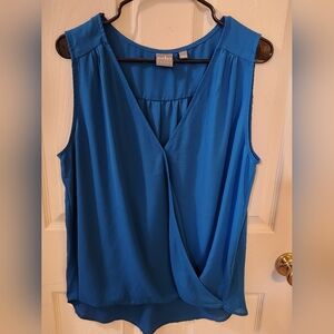 Blue Large Blouse From Soho Jeans By New York & Company